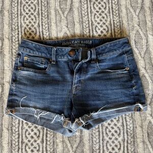 •American Eagle Outfitters Dark Blue Jean Shorts•